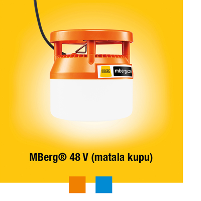 MBerg 48V matalan mallinen LED-työmaavalaisin